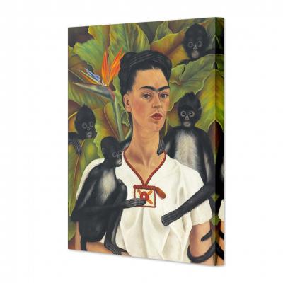 AUTORRETRATO CON MONOS, FRIDA KAHLO