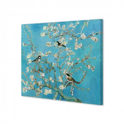 ALMENDRO EN FLOR CON PAJARITOS