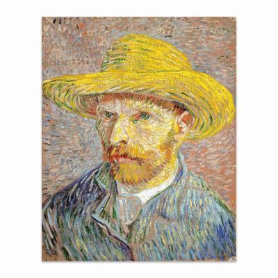 AUTORRETRATO CON SOMBRERO DE PAJA, VAN GOGH