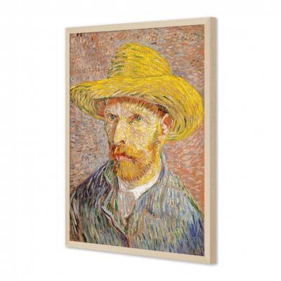 AUTORRETRATO CON SOMBRERO DE PAJA, VAN GOGH