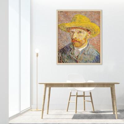 AUTORRETRATO CON SOMBRERO DE PAJA, VAN GOGH