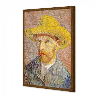 AUTORRETRATO CON SOMBRERO DE PAJA, VAN GOGH